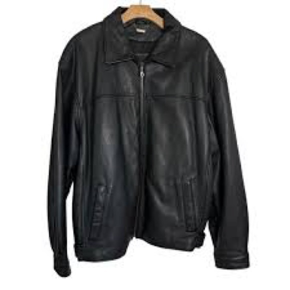 Vintage Danier Black Leather Jacket Size Extra Large - Picture 4 of 12